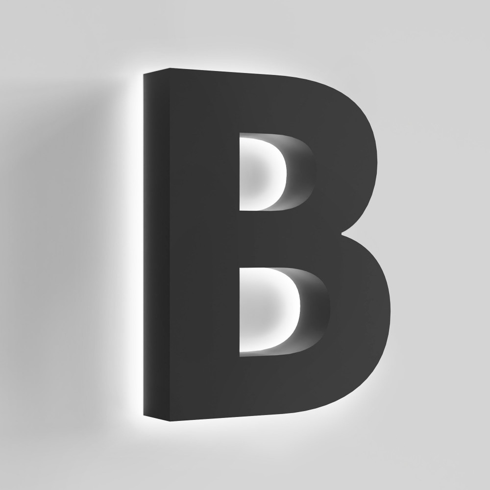 Reversed Lit Channel Letters
